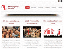 Tablet Screenshot of musicalgroeputrecht.nl